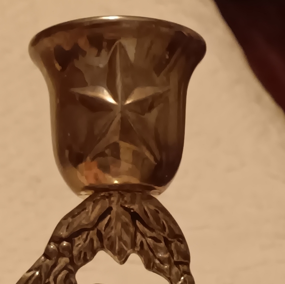 1994 Godinger Silver Art Christmas Tree Candle Stick - Picture 4 of 10